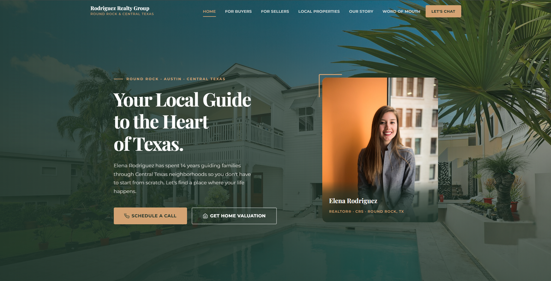 Rodriguez Realty Group website — Round Rock, TX — built by Nolan Rauscher